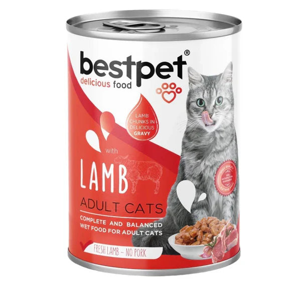 BestPet Delicious Food Cat Wet Food with Lamb 400g