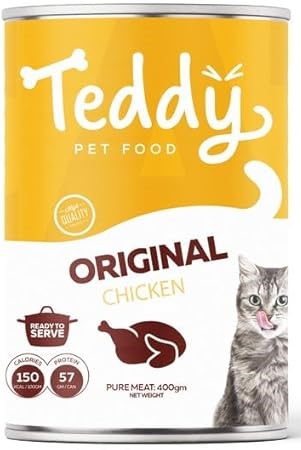 Teddy Cat Wet Food Original chicken - Can 400g