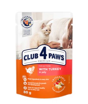 CLUB 4 PAWS TURKEY 80g