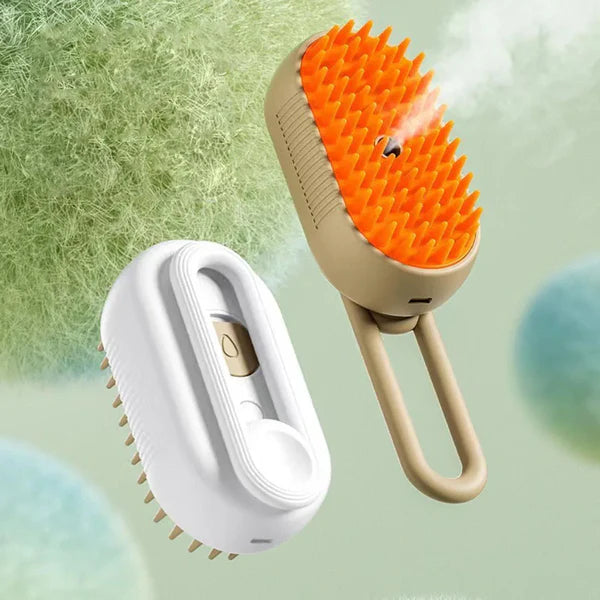 3 In 1 Cat & Dog Steam Brush, Electric Spray Massage & Hair Removal Tool