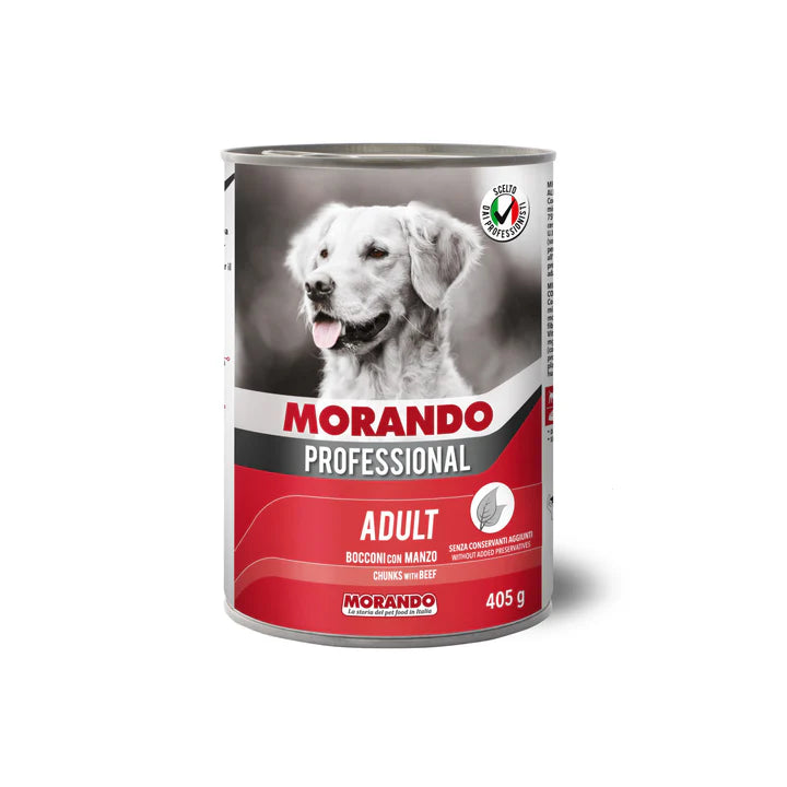 Morando Professional Dog Chunks with Beef ,405g