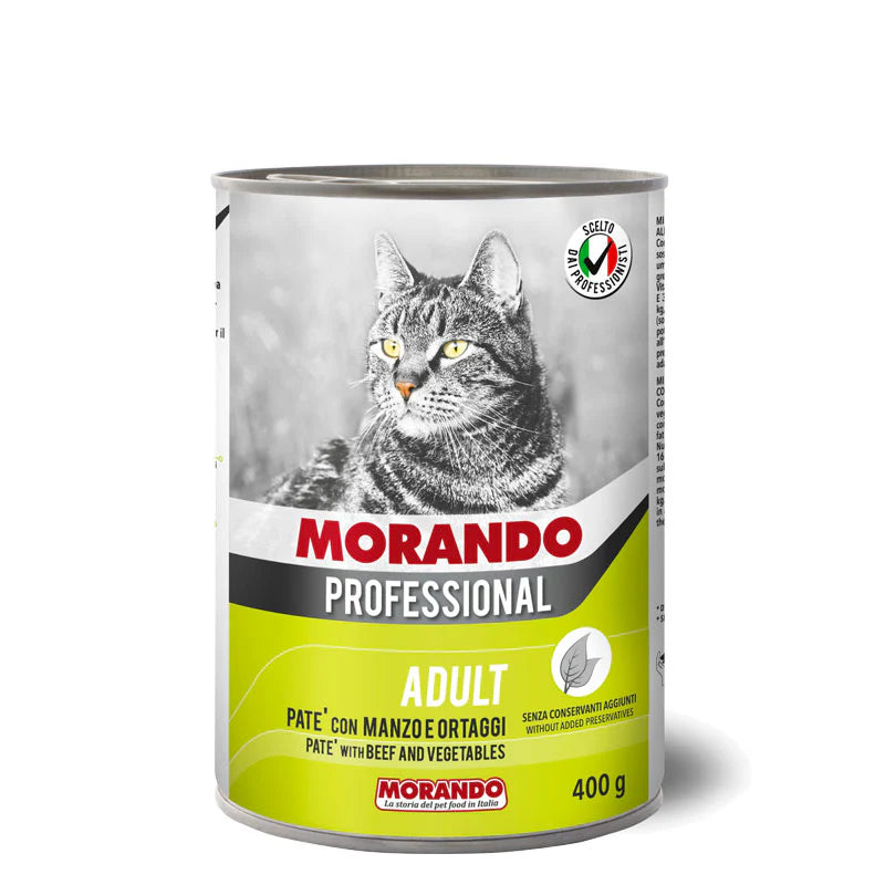 Morando Professional Cat Pate with Beef And Vegetables 400g