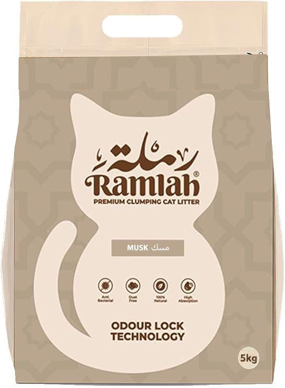 Ramlah Cat Litter Premium Clumping Musk 5Kg