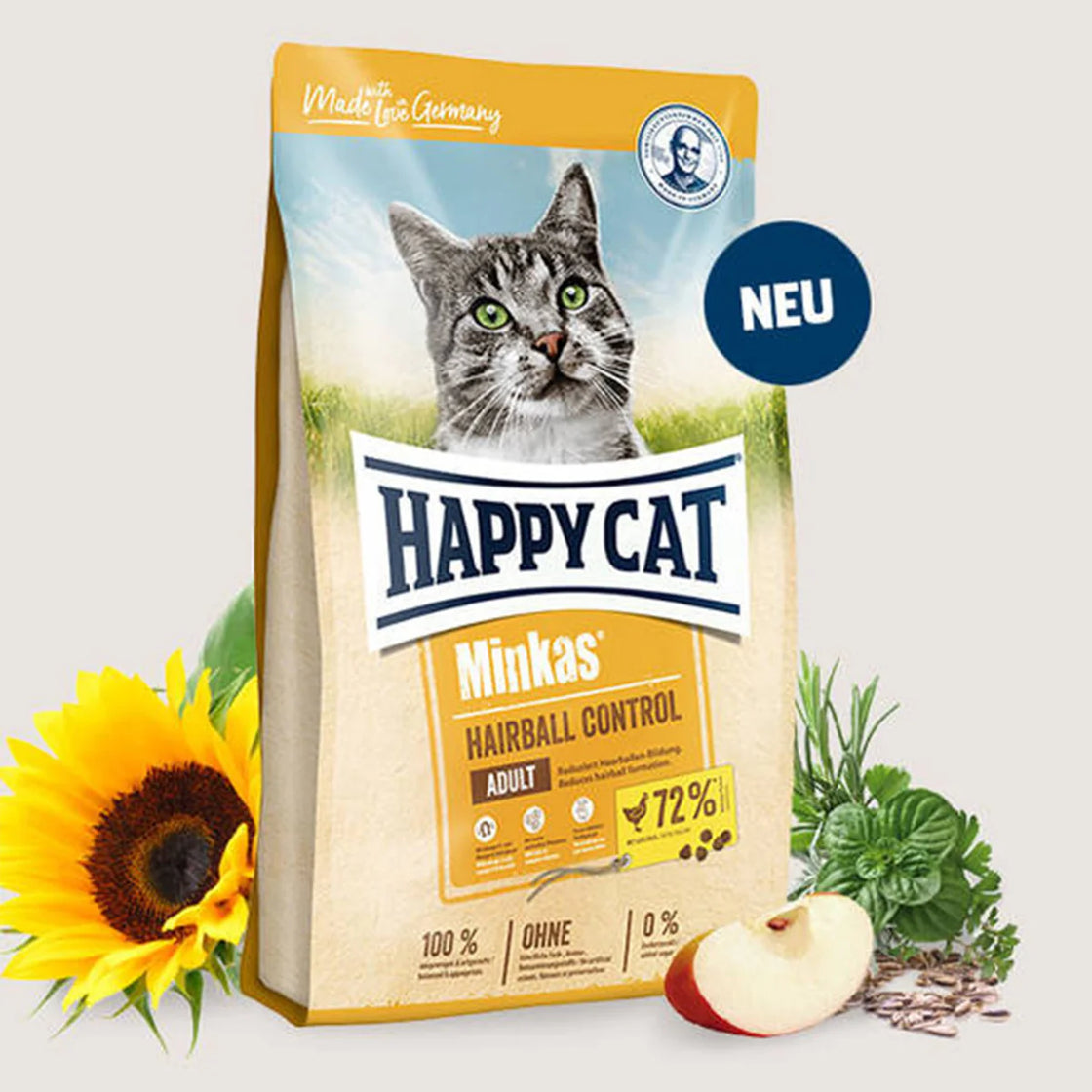 Happy Cat Minkas Hairball Control - Dry cat food 10kg