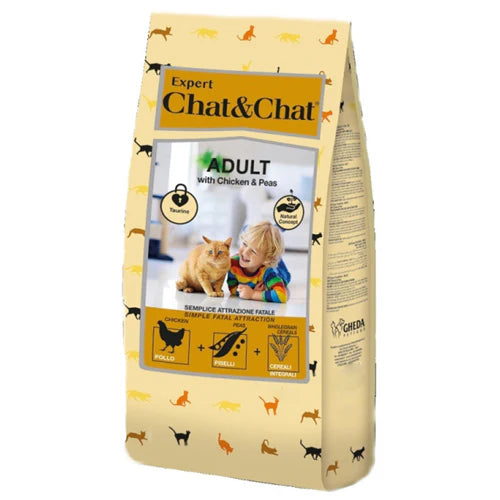 Expert Chat and Chat Adult Cat Dry Food with Chicken and Peas 900g