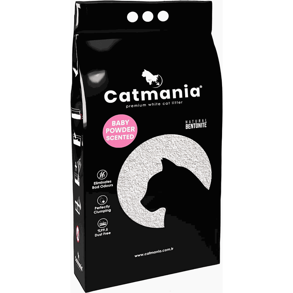 Catmania Cat Litter Clumping - Baby Powder Scented 5 L