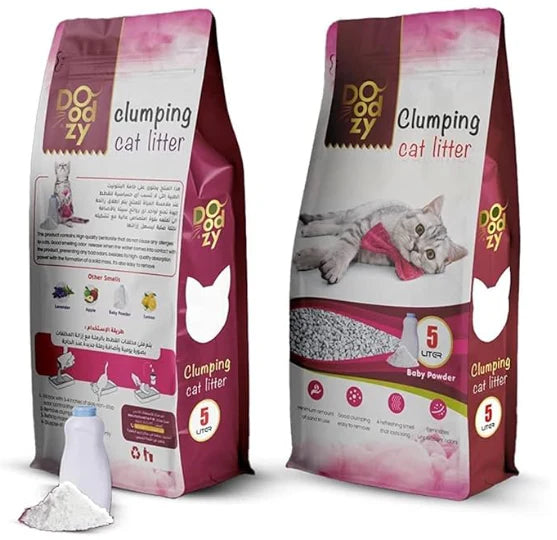 Doodzy White Clumping Litter Baby_Powder - 5 L