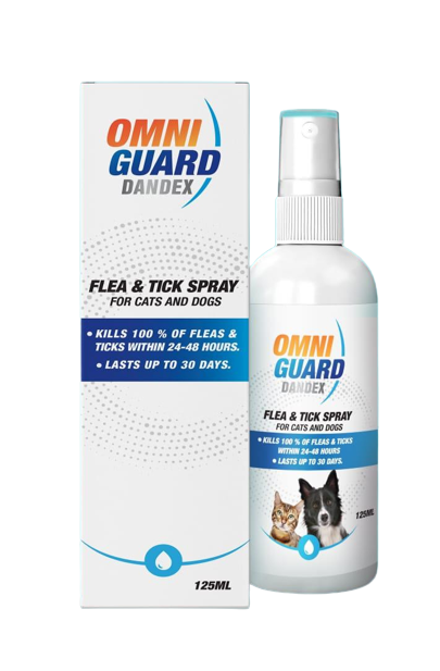 Omni Guard Flea & Tick Spray for Dogs and Cats 125 ml