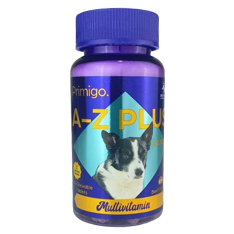 Primigo A–Z Plus Canine Multivitamin With Beef Flavor for Dogs - 60 Tablets