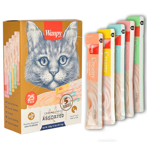 Wanpy Creamy Lickable Sticks Treats for Cats - 1 Stick