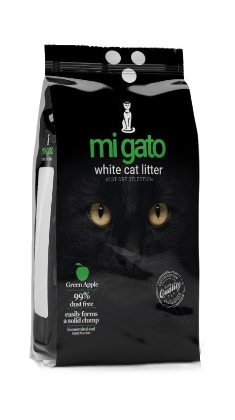 mi gato clumping cat Litter - Green Apple 10 L