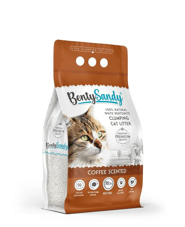 BentySandy Coffee scented clumping cat litter 10 L