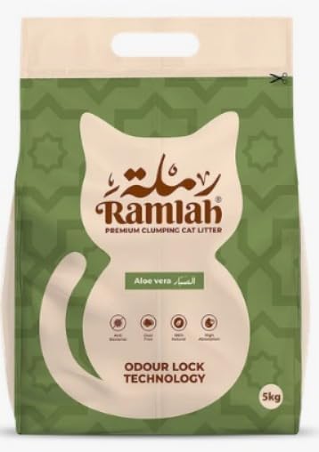 Ramlah Cat Litter Premium Clumping Aloe Vera 5Kg