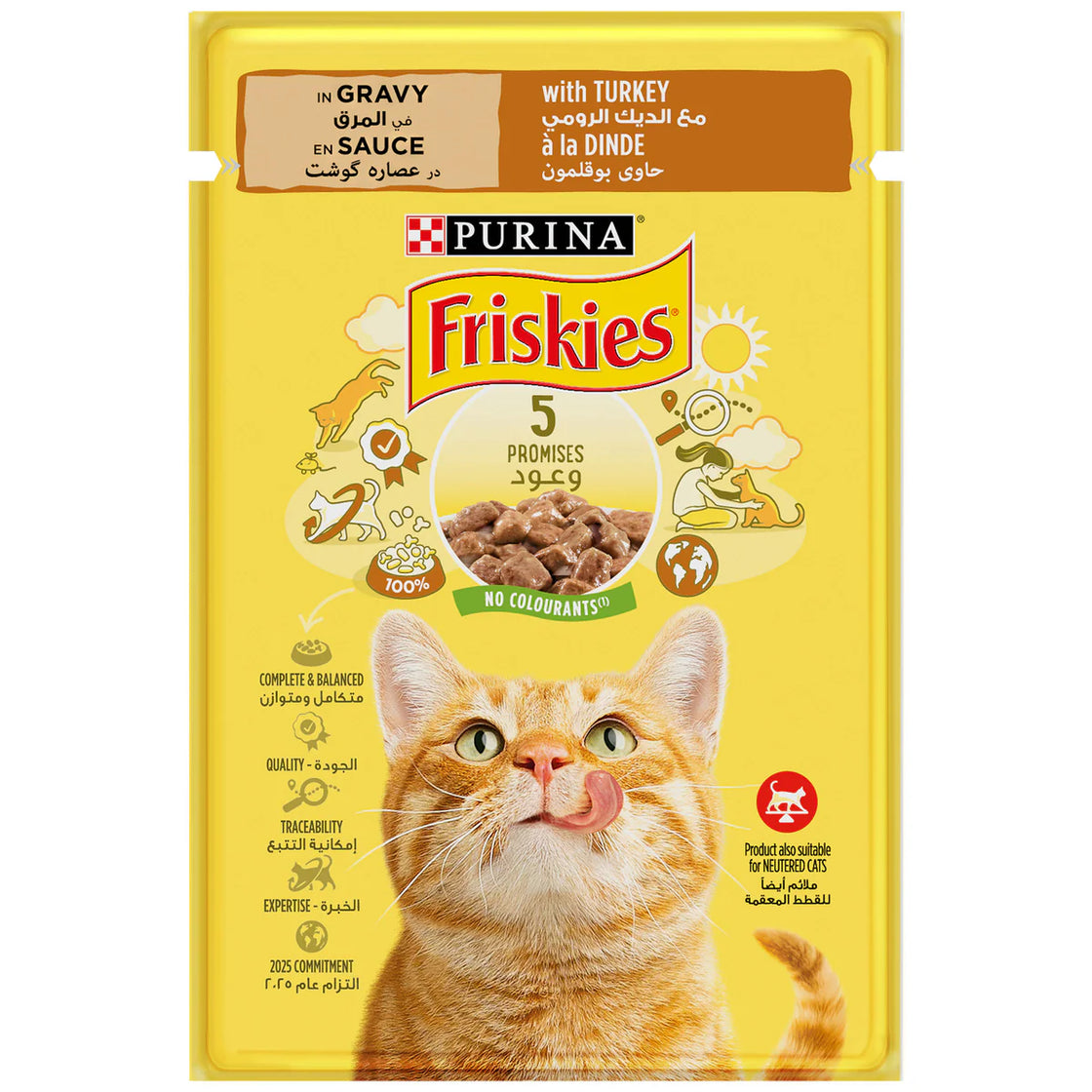 Purina Friskies Turkey Wet Food Pouch 85g