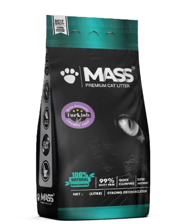 MASS Clumping Cat Litter - Lavender Scent 20 L